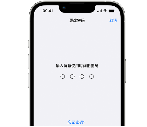 怒江iPhone屏幕维修分享iPhone屏幕使用时间密码忘记了怎么办 