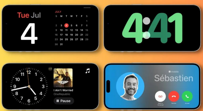 怒江苹果手机维修分享iOS17横屏充电待机显示有什么好处 