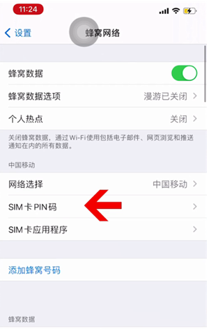 怒江苹果14维修网分享如何给iPhone14的SIM卡设置密码 