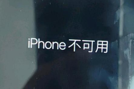 怒江苹果服务网点分享锁屏界面显示“iPhone 不可用”如何解决 